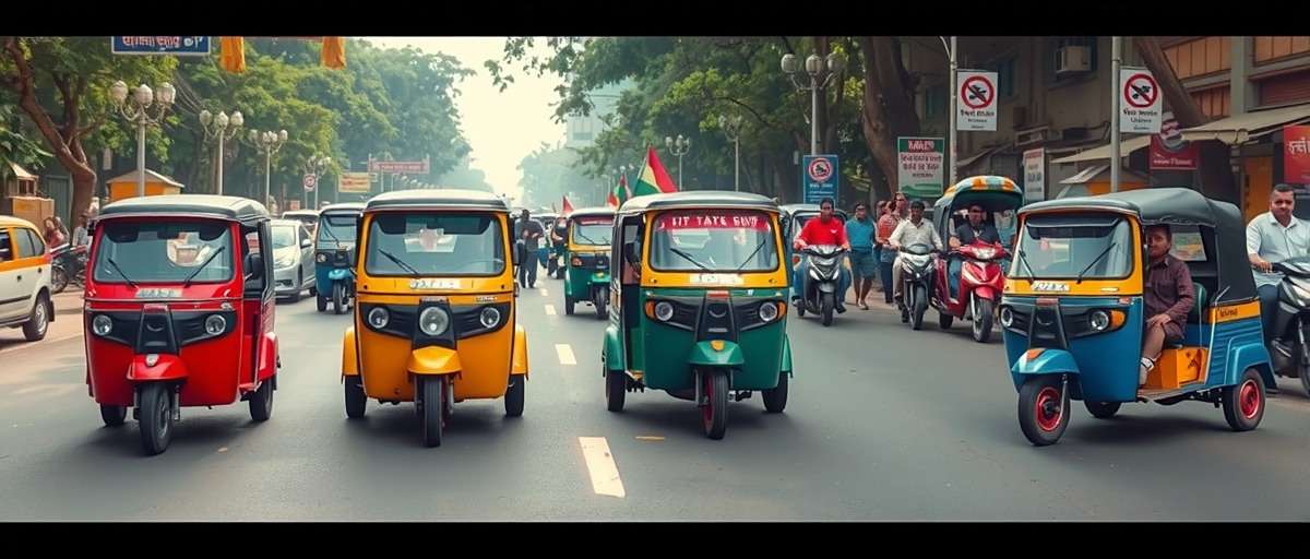 Auto Wallah Rush Regional Variations Regional variations of Auto Wallah Rush showing different auto rickshaw types