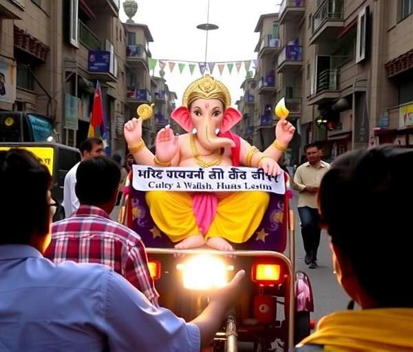 Auto Wallah Rush Ganesh Chaturthi Event Ganesh Chaturthi event in Auto Wallah Rush with processions